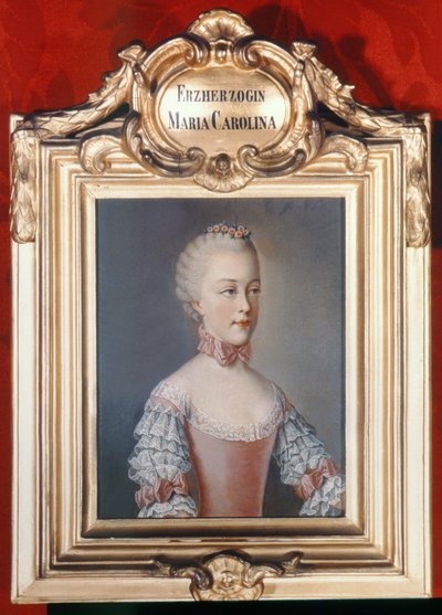 Erzherzogin Maria Karoline von Österreich, Tochter von Kaiser Franz I. und Kaiserin Maria Theresia von Österreich von Jean Étienne Liotard